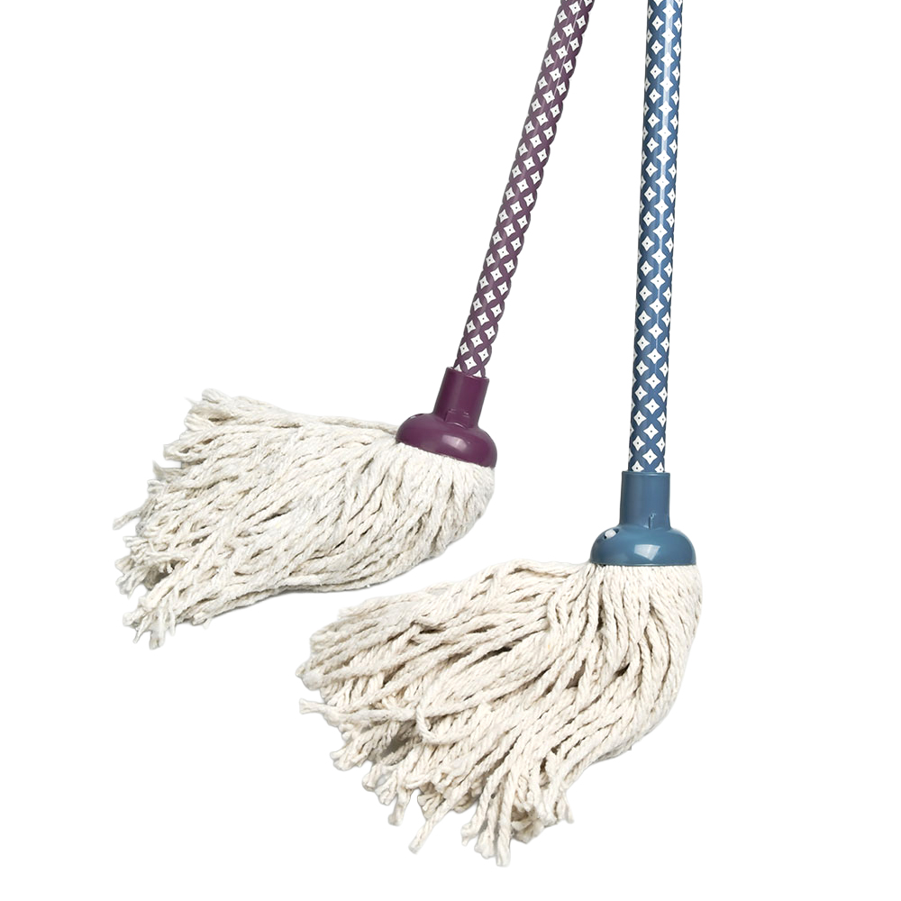 Mop cotone con manico decorato
