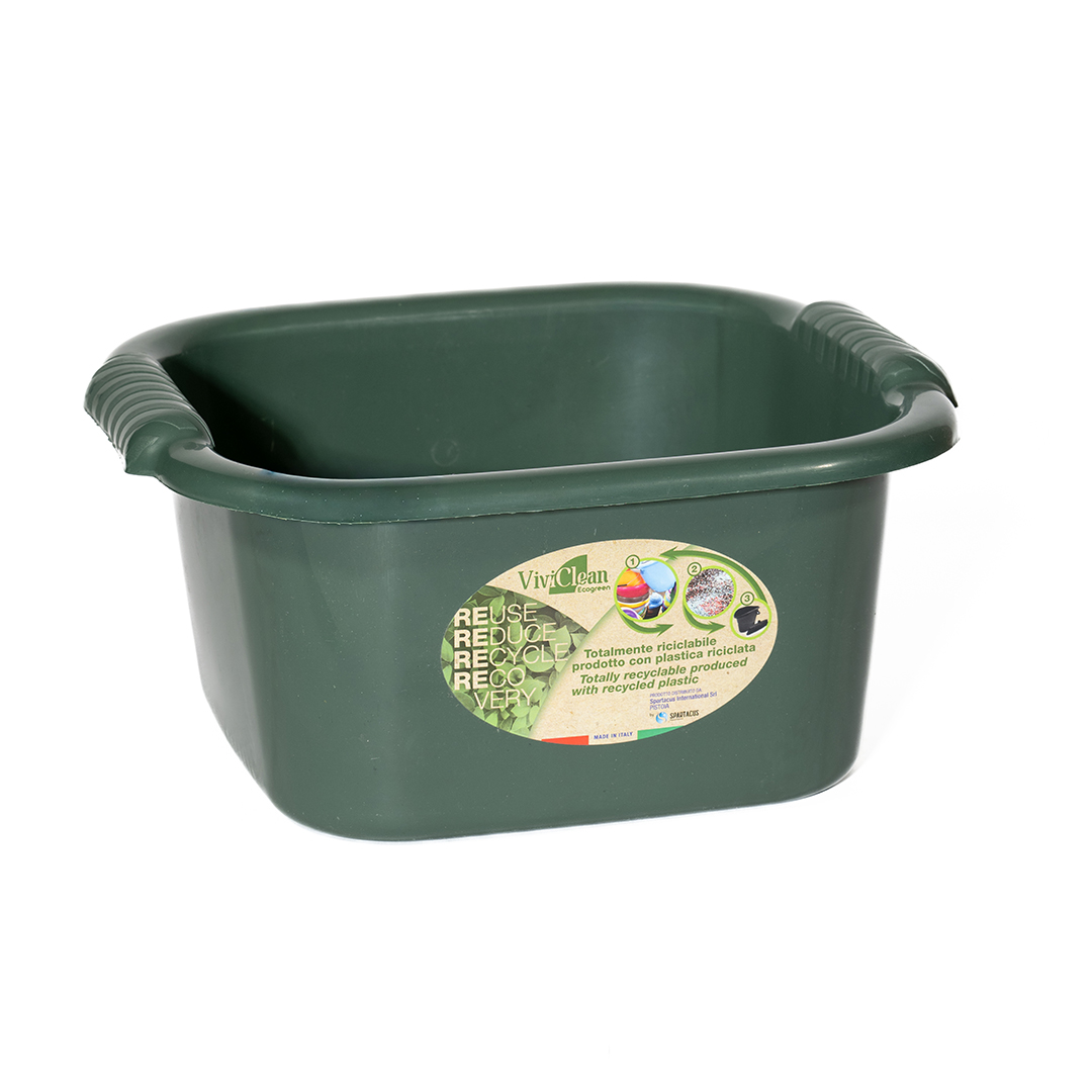 bacinella rettangolare viviclean ecogreen